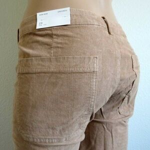 AMERICAN EAGLE Jeans Women Corduroy Vintage Wide Leg Crop Capri Size 24 NWT